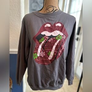 The Rolling Stones Gray Long Sleeve Sweatshirt Shirt 2XL